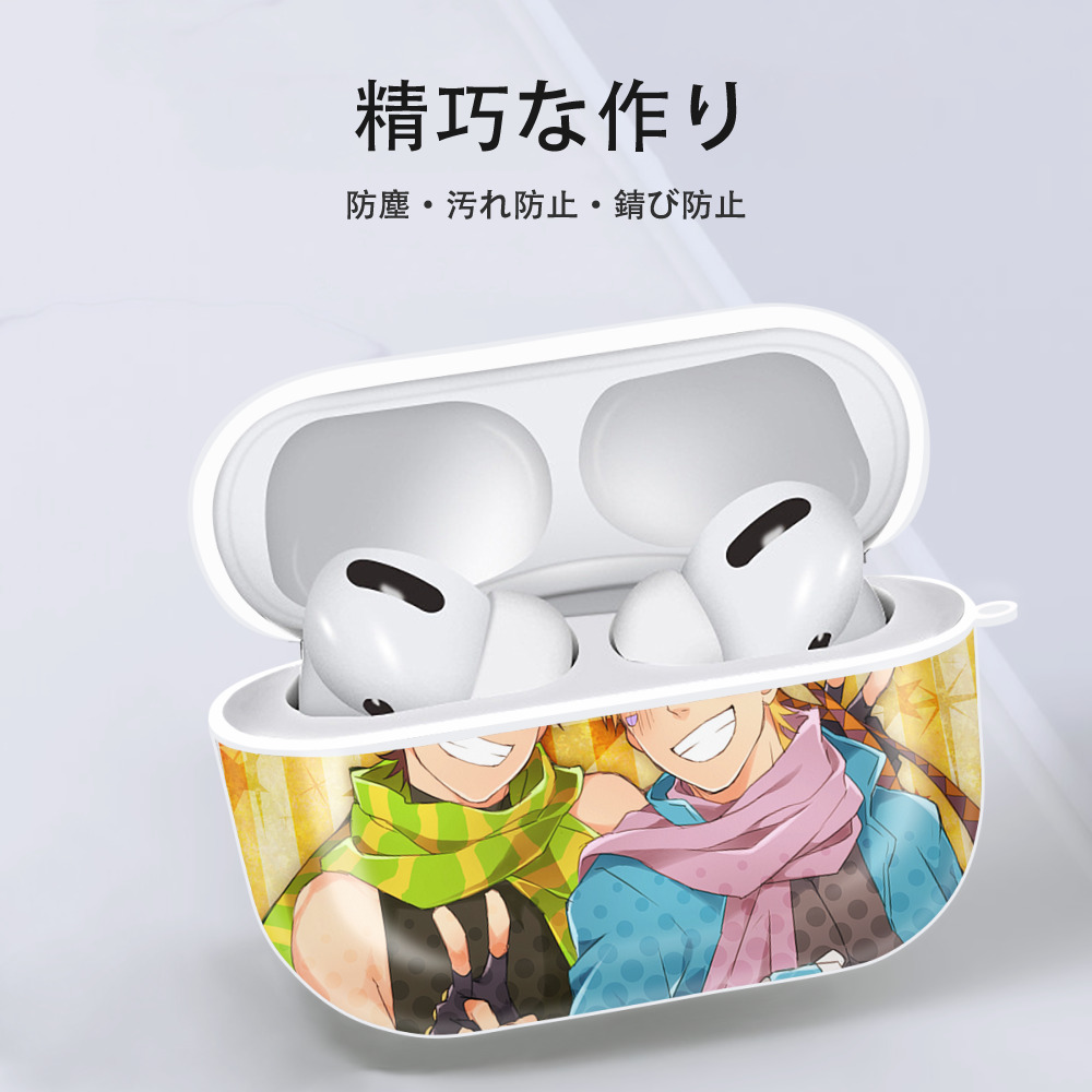 ジョジョの奇妙な冒険 JoJo's Bizarre Adventure 【AirPods Pro用】ハードシェル保護ケース 耐衝撃・防指紋・カラビナ付き商品仕様
