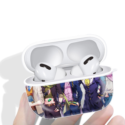 ジョジョの奇妙な冒険 JoJo's Bizarre Adventure 【AirPods Pro用】ハードシェル保護ケース 耐衝撃・防指紋・カラビナ付き商品仕様