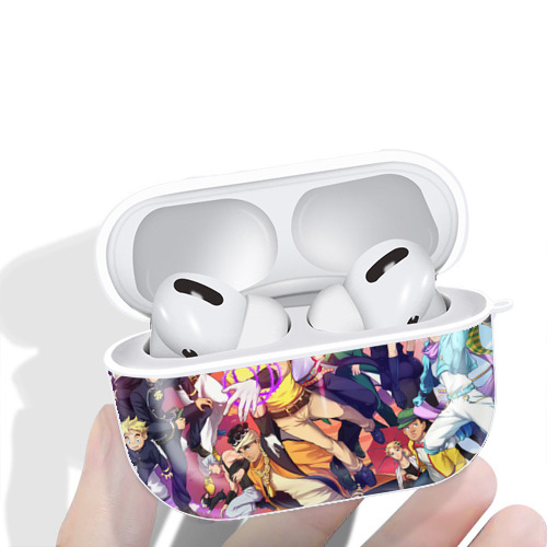 ジョジョの奇妙な冒険 JoJo's Bizarre Adventure 【AirPods Pro用】ハードシェル保護ケース 耐衝撃・防指紋・カラビナ付き商品仕様