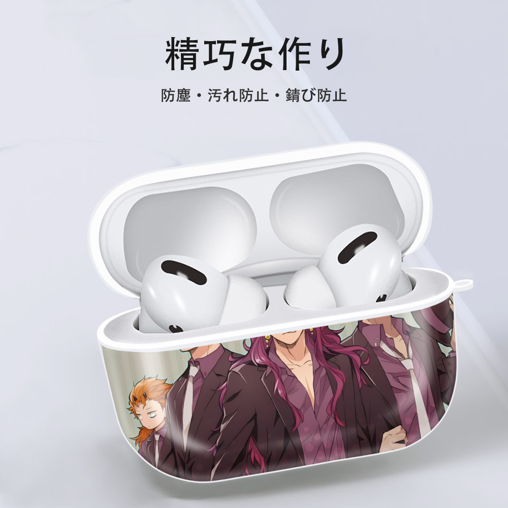 ジョジョの奇妙な冒険 JoJo's Bizarre Adventure 【AirPods Pro用】ハードシェル保護ケース 耐衝撃・防指紋・カラビナ付き商品仕様