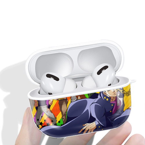 ジョジョの奇妙な冒険 JoJo's Bizarre Adventure 【AirPods Pro用】ハードシェル保護ケース 耐衝撃・防指紋・カラビナ付き商品仕様
