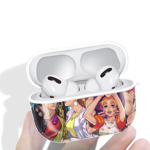 ジョジョの奇妙な冒険 JoJo's Bizarre Adventure 【AirPods Pro用】ハードシェル保護ケース 耐衝撃・防指紋・カラビナ付き商品仕様