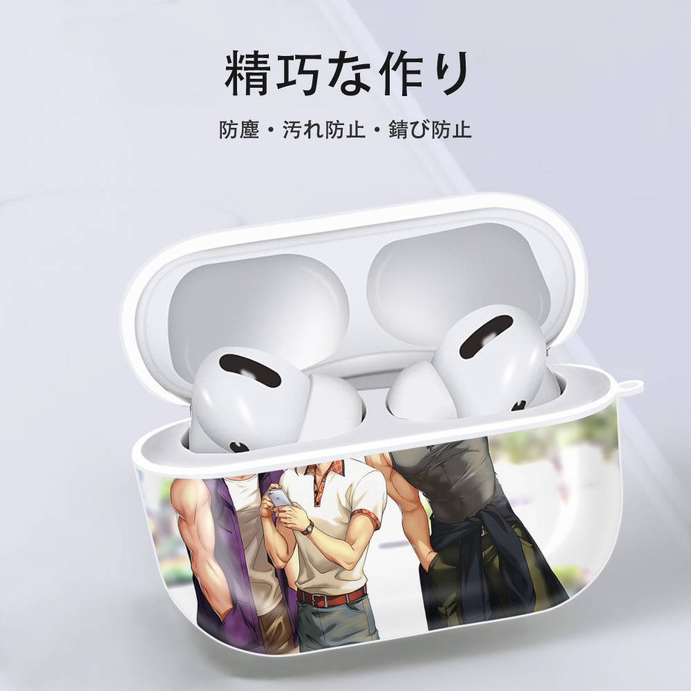 ジョジョの奇妙な冒険 JoJo's Bizarre Adventure 【AirPods Pro用】ハードシェル保護ケース 耐衝撃・防指紋・カラビナ付き商品仕様