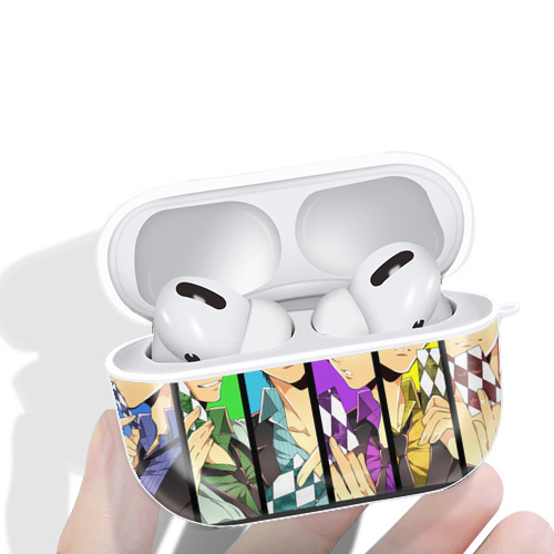 ジョジョの奇妙な冒険 JoJo's Bizarre Adventure 【AirPods Pro用】ハードシェル保護ケース 耐衝撃・防指紋・カラビナ付き商品仕様