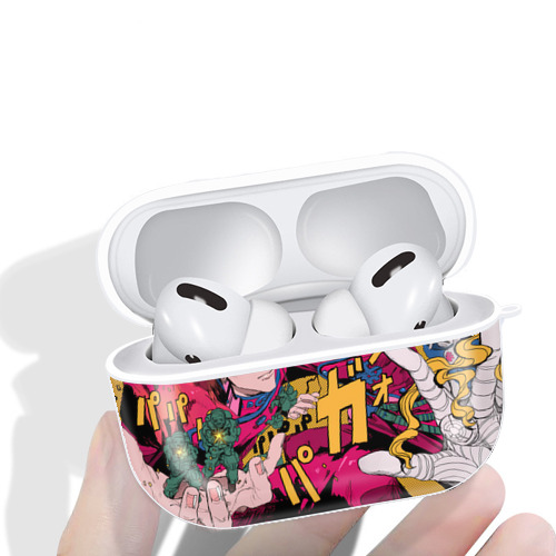 ジョジョの奇妙な冒険 JoJo's Bizarre Adventure 【AirPods Pro用】ハードシェル保護ケース 耐衝撃・防指紋・カラビナ付き商品仕様