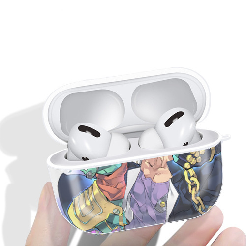ジョジョの奇妙な冒険 JoJo's Bizarre Adventure 【AirPods Pro用】ハードシェル保護ケース 耐衝撃・防指紋・カラビナ付き商品仕様