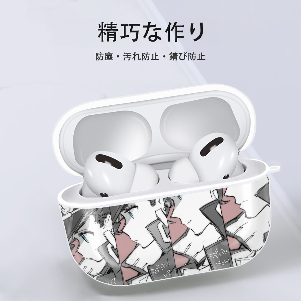 ジョジョの奇妙な冒険 JoJo's Bizarre Adventure 【AirPods Pro用】ハードシェル保護ケース 耐衝撃・防指紋・カラビナ付き商品仕様