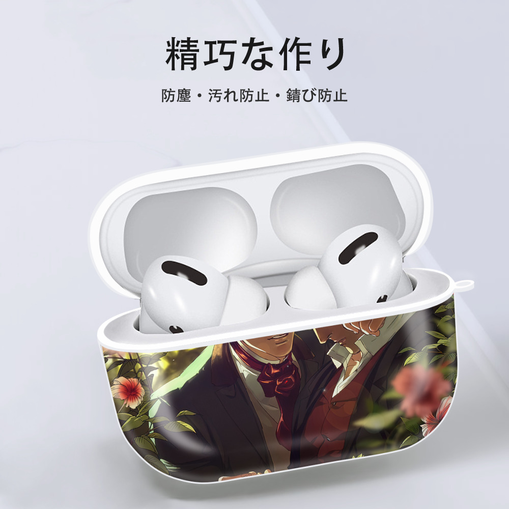 ジョジョの奇妙な冒険 JoJo's Bizarre Adventure 【AirPods Pro用】ハードシェル保護ケース 耐衝撃・防指紋・カラビナ付き商品仕様
