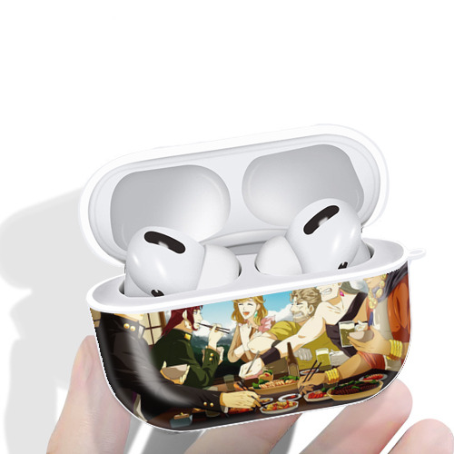 ジョジョの奇妙な冒険 JoJo's Bizarre Adventure 【AirPods Pro用】ハードシェル保護ケース 耐衝撃・防指紋・カラビナ付き商品仕様