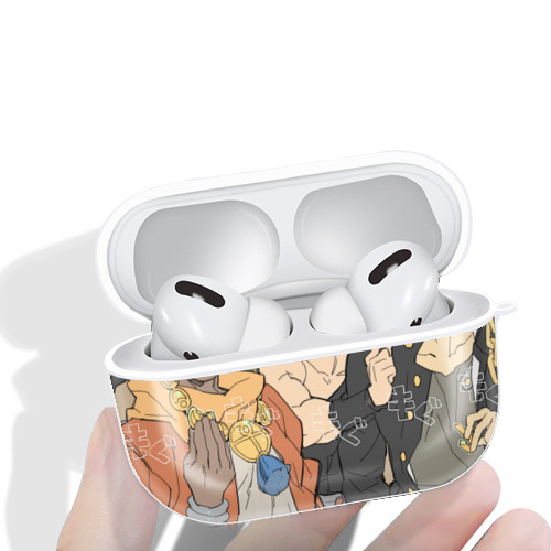 ジョジョの奇妙な冒険 JoJo's Bizarre Adventure 【AirPods Pro用】ハードシェル保護ケース 耐衝撃・防指紋・カラビナ付き商品仕様