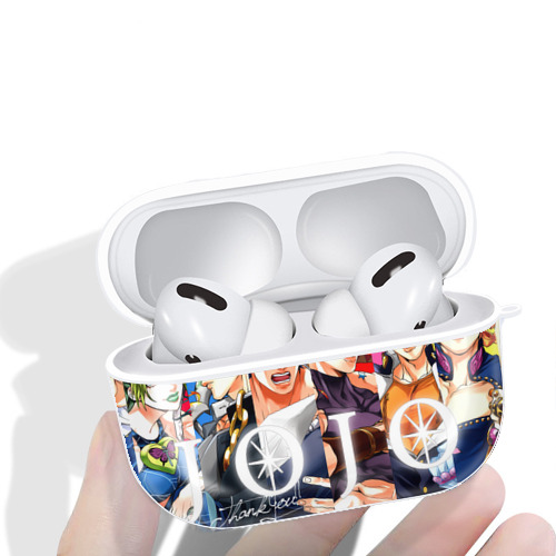 ジョジョの奇妙な冒険 JoJo's Bizarre Adventure 【AirPods Pro用】ハードシェル保護ケース 耐衝撃・防指紋・カラビナ付き商品仕様