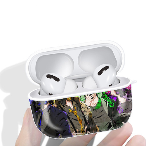 ジョジョの奇妙な冒険 JoJo's Bizarre Adventure 【AirPods Pro用】ハードシェル保護ケース 耐衝撃・防指紋・カラビナ付き商品仕様