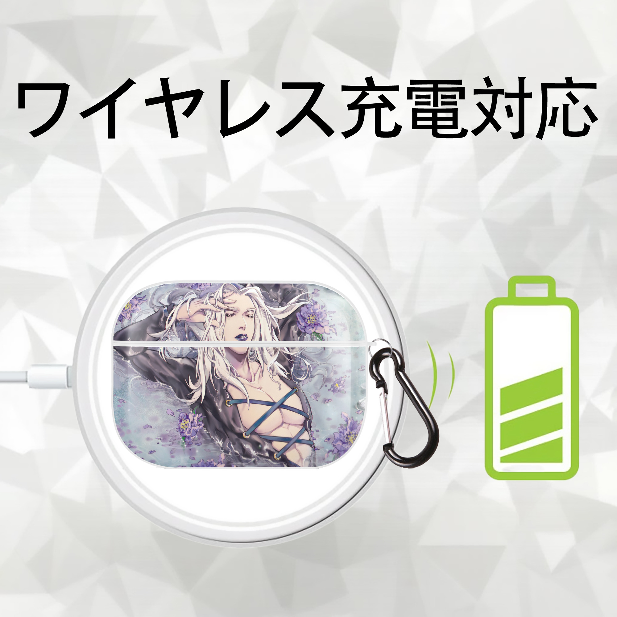 ジョジョの奇妙な冒険 JoJo's Bizarre Adventure 【AirPods Pro用】ハードシェル保護ケース 耐衝撃・防指紋・カラビナ付き商品仕様