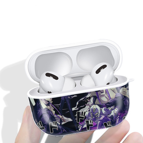 ジョジョの奇妙な冒険 JoJo's Bizarre Adventure 【AirPods Pro用】ハードシェル保護ケース 耐衝撃・防指紋・カラビナ付き商品仕様