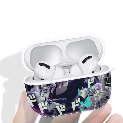 ジョジョの奇妙な冒険 JoJo's Bizarre Adventure 【AirPods Pro用】ハードシェル保護ケース 耐衝撃・防指紋・カラビナ付き商品仕様