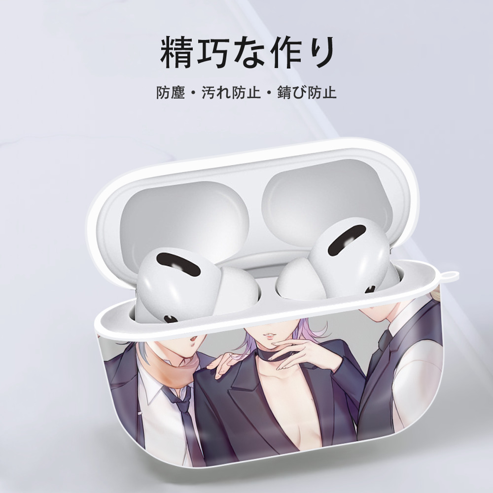 ジョジョの奇妙な冒険 JoJo's Bizarre Adventure 【AirPods Pro用】ハードシェル保護ケース 耐衝撃・防指紋・カラビナ付き商品仕様
