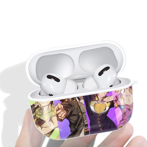 ジョジョの奇妙な冒険 JoJo's Bizarre Adventure 【AirPods Pro用】ハードシェル保護ケース 耐衝撃・防指紋・カラビナ付き商品仕様