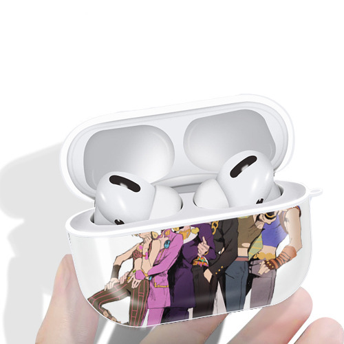 ジョジョの奇妙な冒険 JoJo's Bizarre Adventure 【AirPods Pro用】ハードシェル保護ケース 耐衝撃・防指紋・カラビナ付き商品仕様