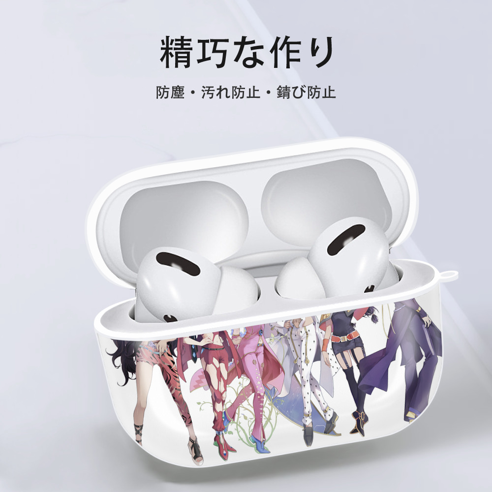 ジョジョの奇妙な冒険 JoJo's Bizarre Adventure 【AirPods Pro用】ハードシェル保護ケース 耐衝撃・防指紋・カラビナ付き商品仕様