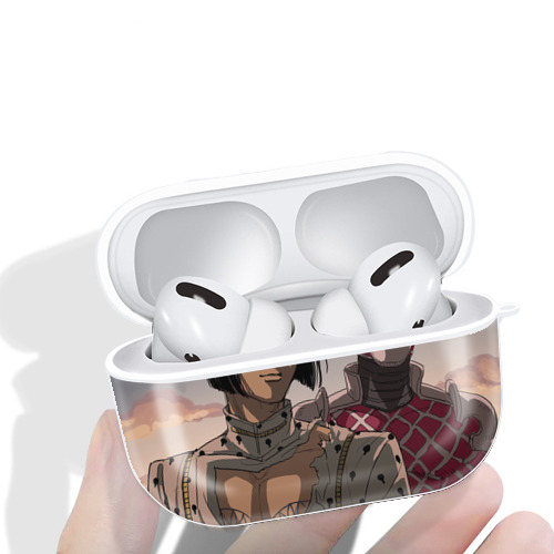 ジョジョの奇妙な冒険 JoJo's Bizarre Adventure 【AirPods Pro用】ハードシェル保護ケース 耐衝撃・防指紋・カラビナ付き商品仕様