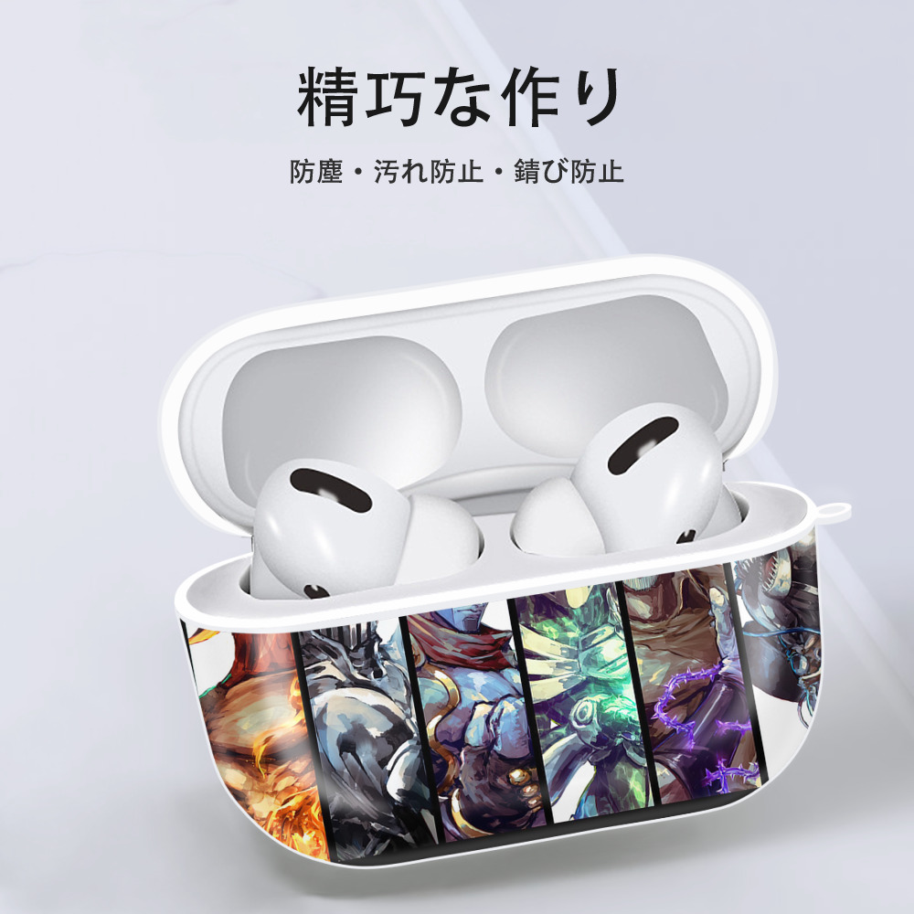 ジョジョの奇妙な冒険 JoJo's Bizarre Adventure 【AirPods Pro用】ハードシェル保護ケース 耐衝撃・防指紋・カラビナ付き商品仕様
