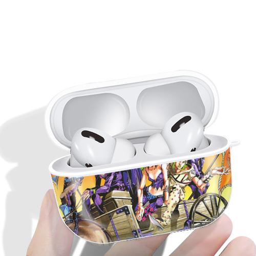 ジョジョの奇妙な冒険 JoJo's Bizarre Adventure 【AirPods Pro用】ハードシェル保護ケース 耐衝撃・防指紋・カラビナ付き商品仕様