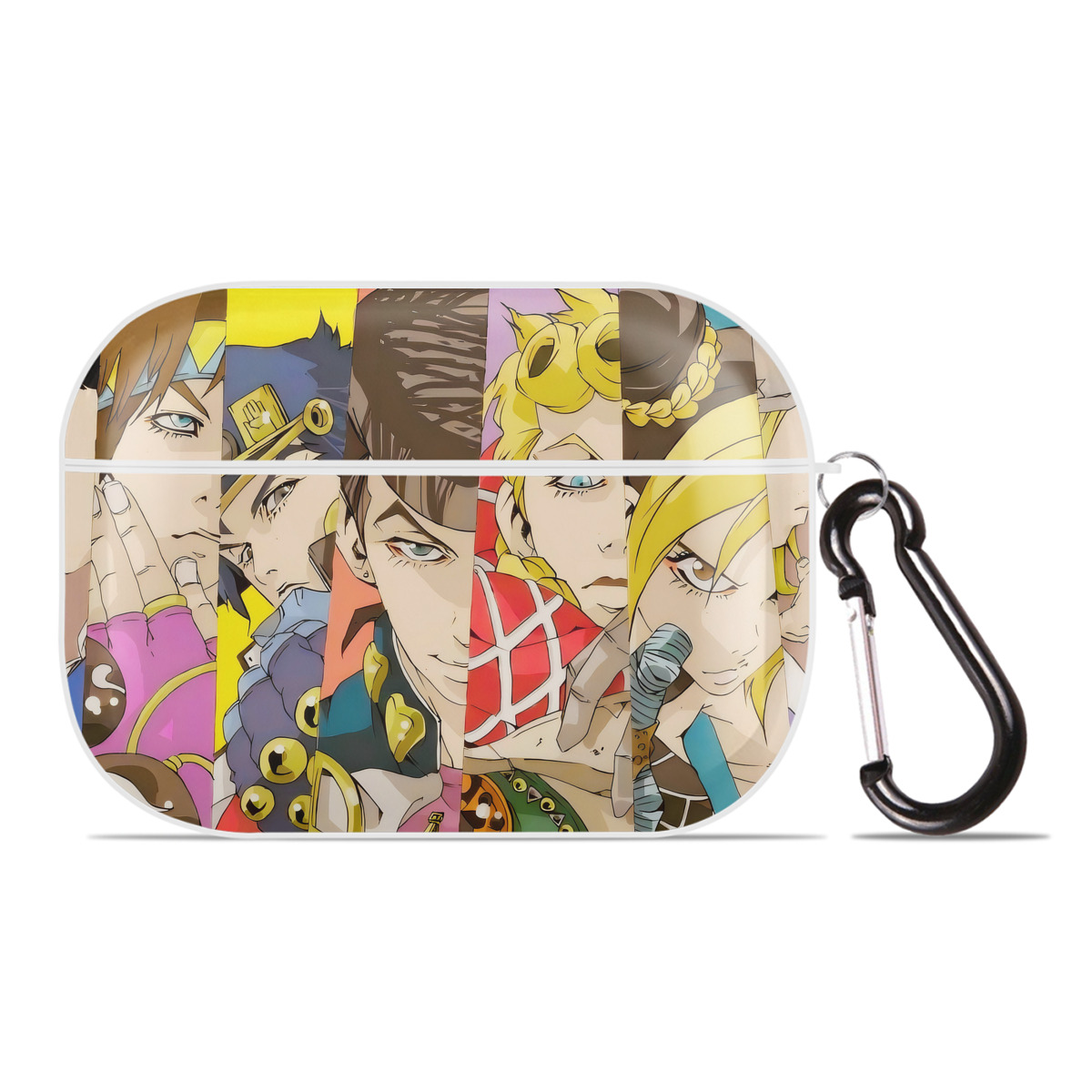 （画像用） ジョジョの奇妙な冒険 JoJo's Bizarre Adventure 【AirPods Pro用】ハードシェル保護ケース 耐衝撃・防指紋・カラビナ付き商品仕様