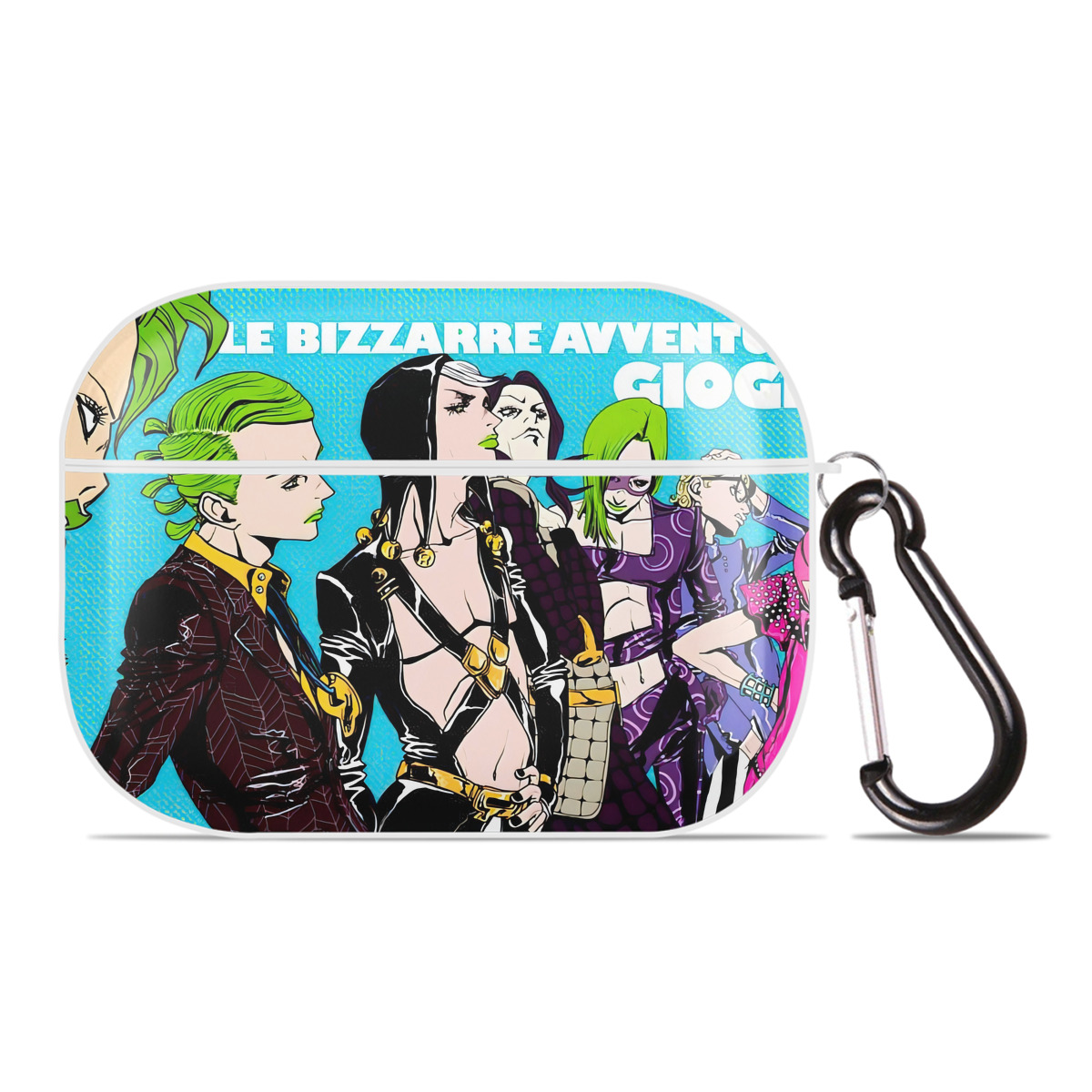 （画像用） ジョジョの奇妙な冒険 JoJo's Bizarre Adventure 【AirPods Pro用】ハードシェル保護ケース 耐衝撃・防指紋・カラビナ付き商品仕様