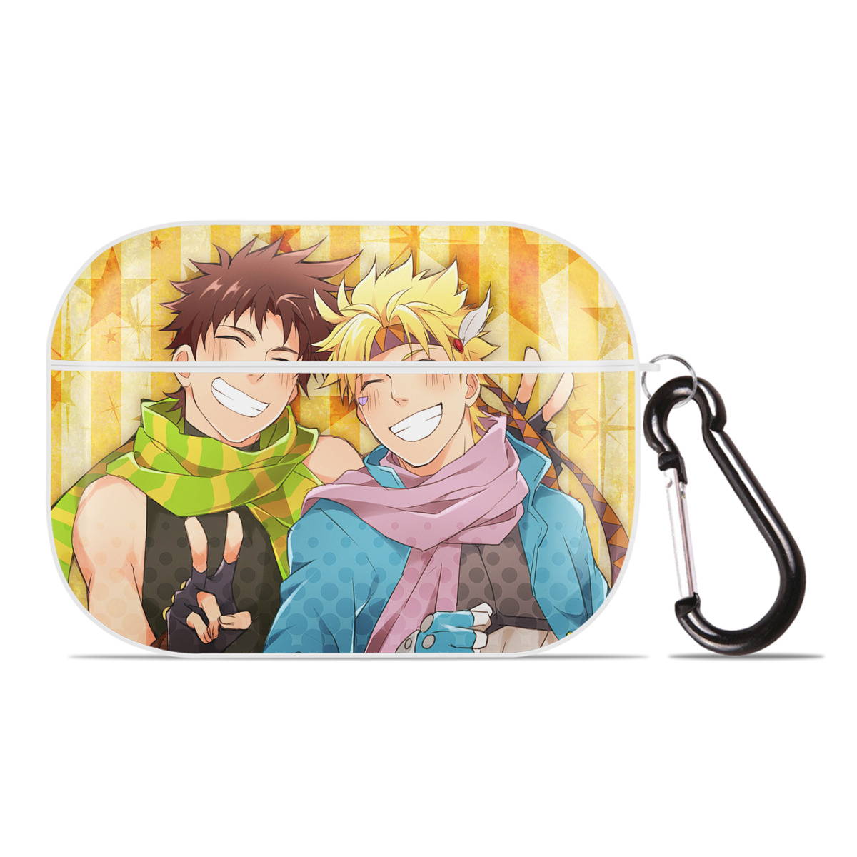 （画像用） ジョジョの奇妙な冒険 JoJo's Bizarre Adventure 【AirPods Pro用】ハードシェル保護ケース 耐衝撃・防指紋・カラビナ付き商品仕様