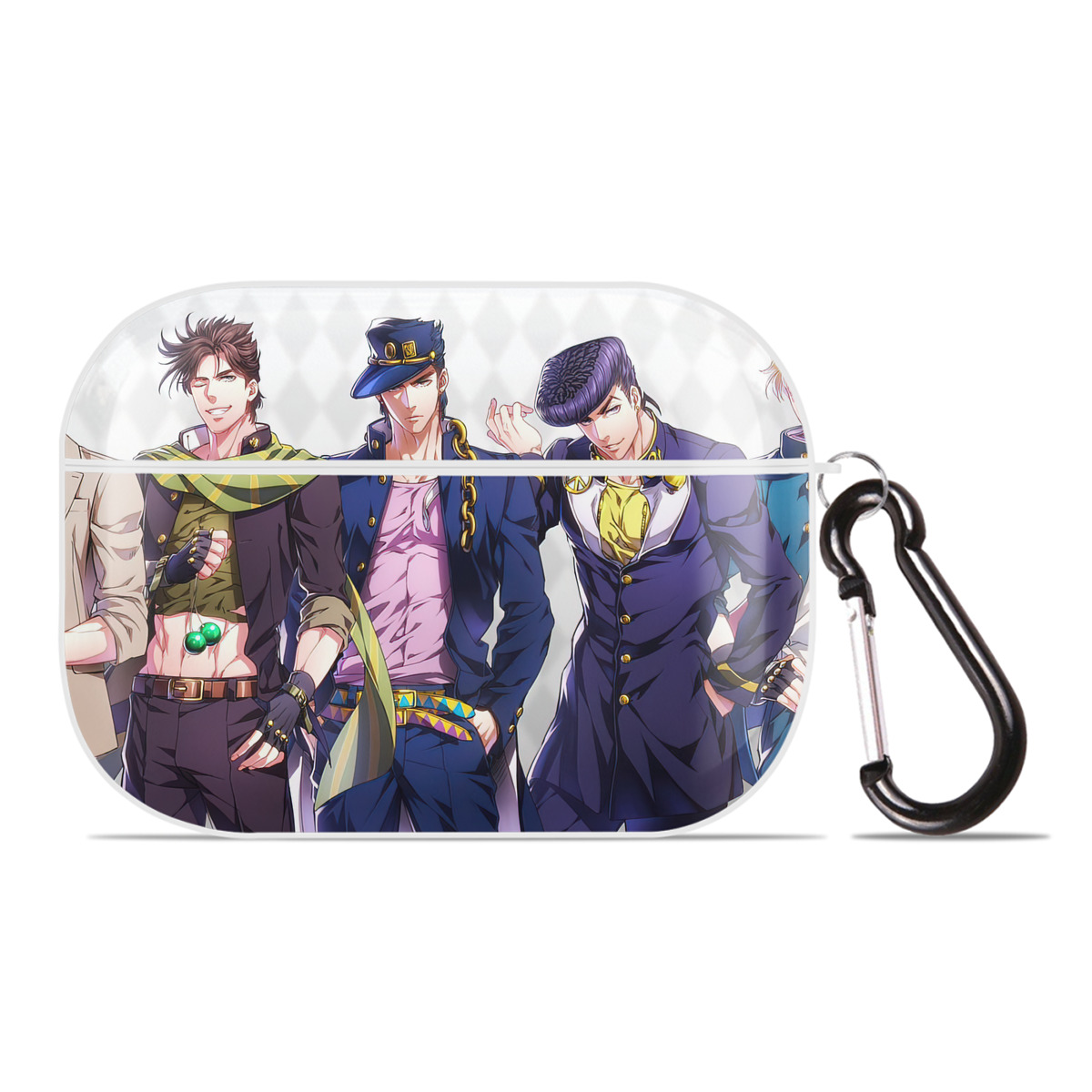 （画像用） ジョジョの奇妙な冒険 JoJo's Bizarre Adventure 【AirPods Pro用】ハードシェル保護ケース 耐衝撃・防指紋・カラビナ付き商品仕様