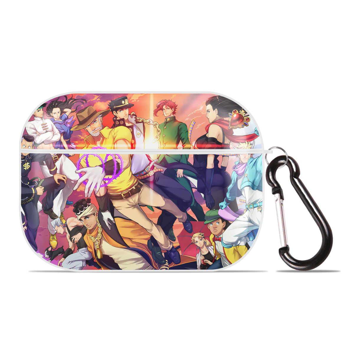（画像用） ジョジョの奇妙な冒険 JoJo's Bizarre Adventure 【AirPods Pro用】ハードシェル保護ケース 耐衝撃・防指紋・カラビナ付き商品仕様