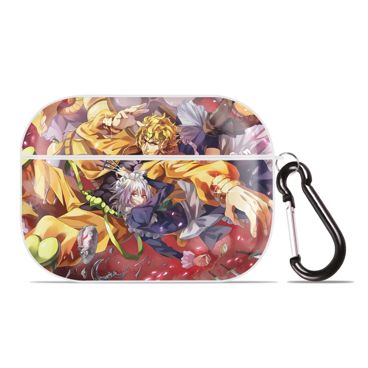 （画像用） ジョジョの奇妙な冒険 JoJo's Bizarre Adventure 【AirPods Pro用】ハードシェル保護ケース 耐衝撃・防指紋・カラビナ付き商品仕様