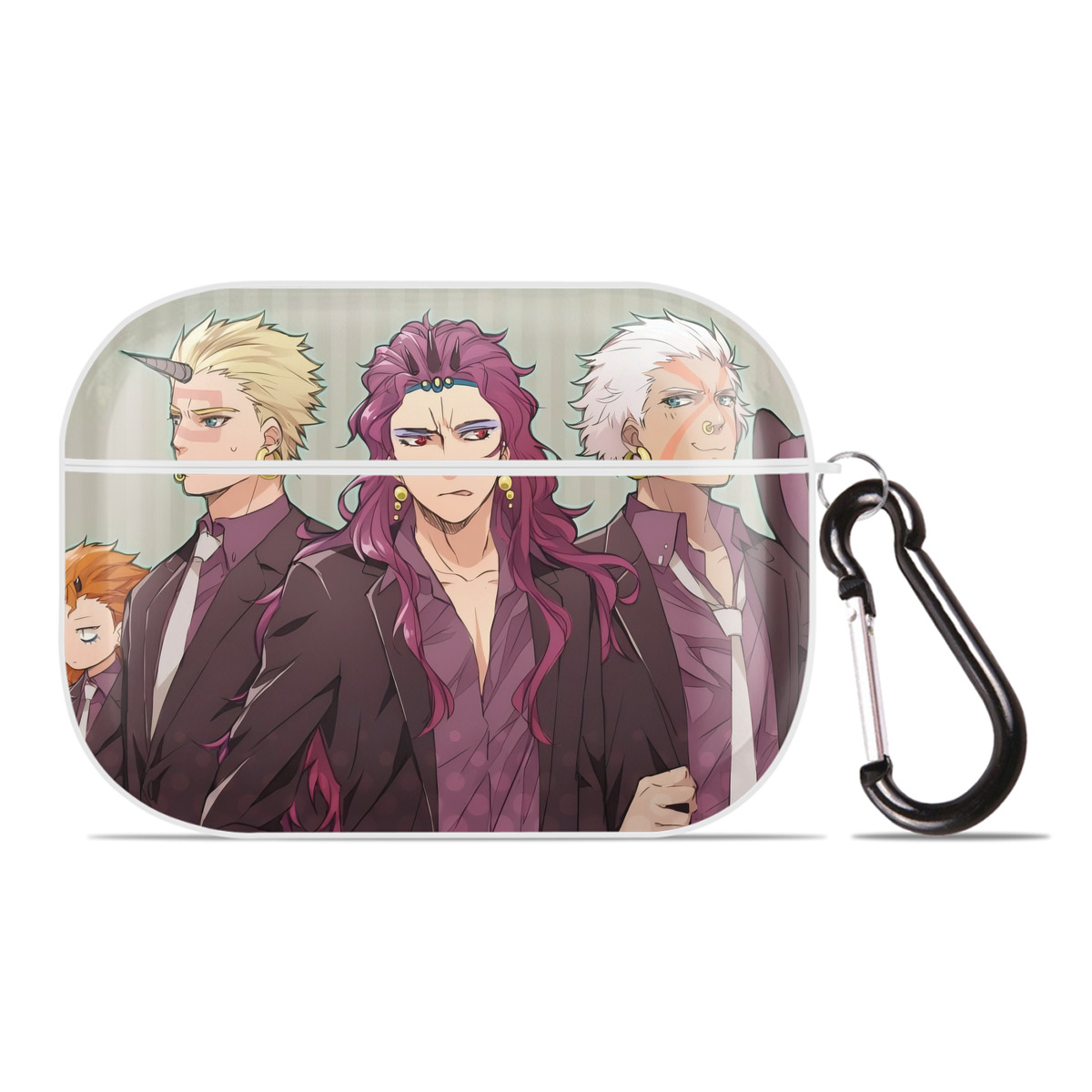 （画像用） ジョジョの奇妙な冒険 JoJo's Bizarre Adventure 【AirPods Pro用】ハードシェル保護ケース 耐衝撃・防指紋・カラビナ付き商品仕様