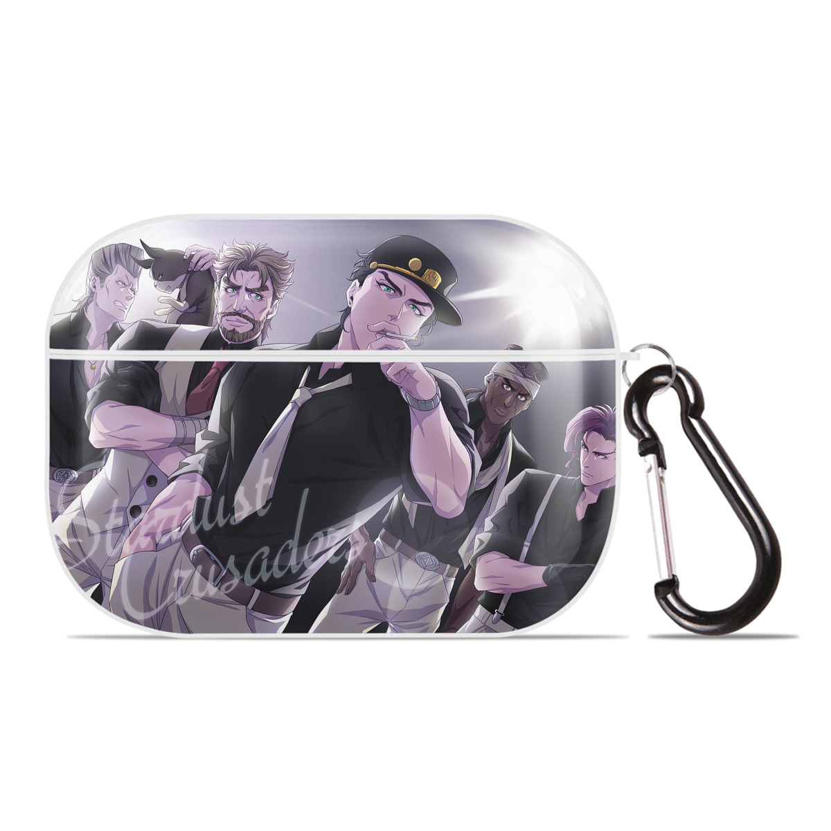 （画像用） ジョジョの奇妙な冒険 JoJo's Bizarre Adventure 【AirPods Pro用】ハードシェル保護ケース 耐衝撃・防指紋・カラビナ付き商品仕様