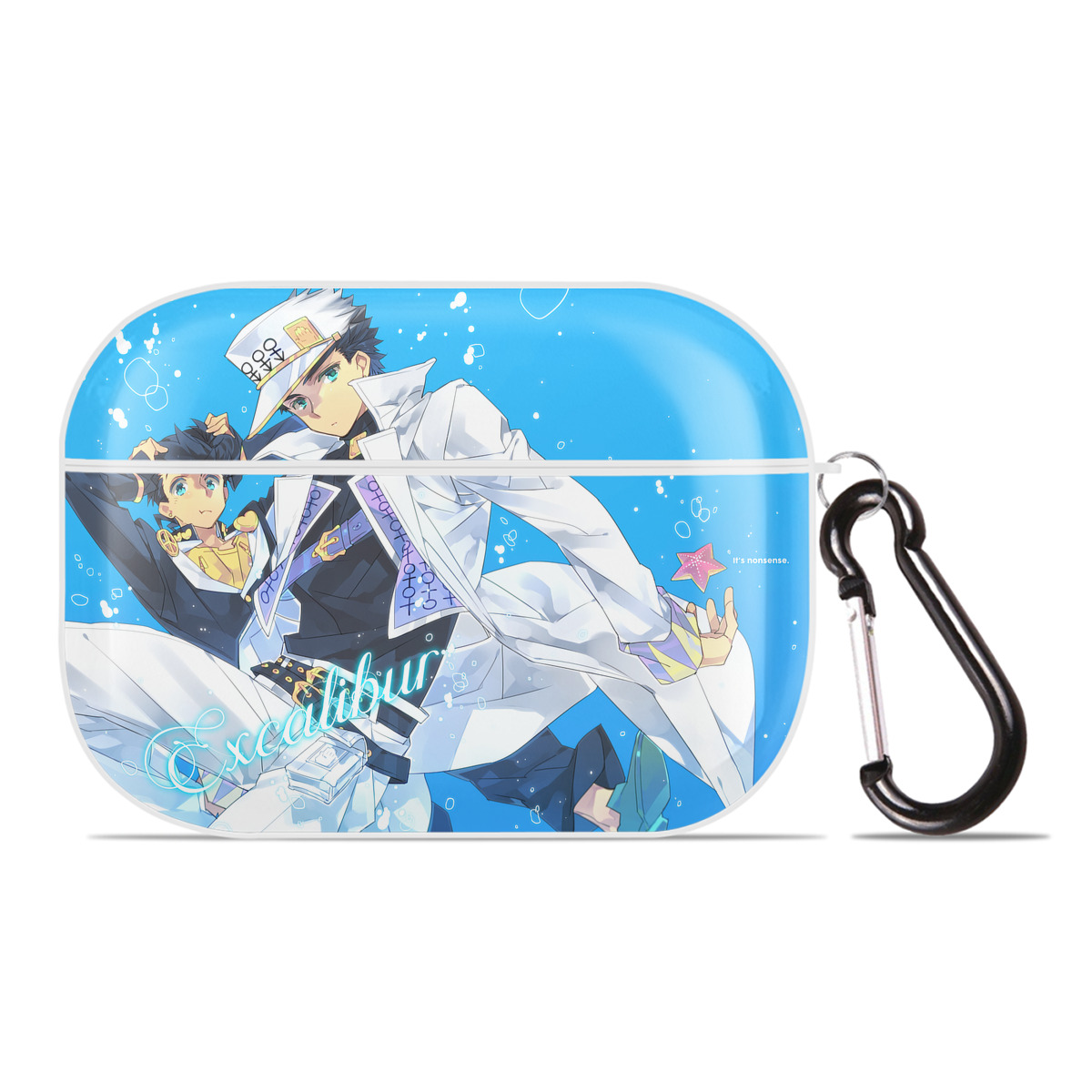 （画像用） ジョジョの奇妙な冒険 JoJo's Bizarre Adventure 【AirPods Pro用】ハードシェル保護ケース 耐衝撃・防指紋・カラビナ付き商品仕様