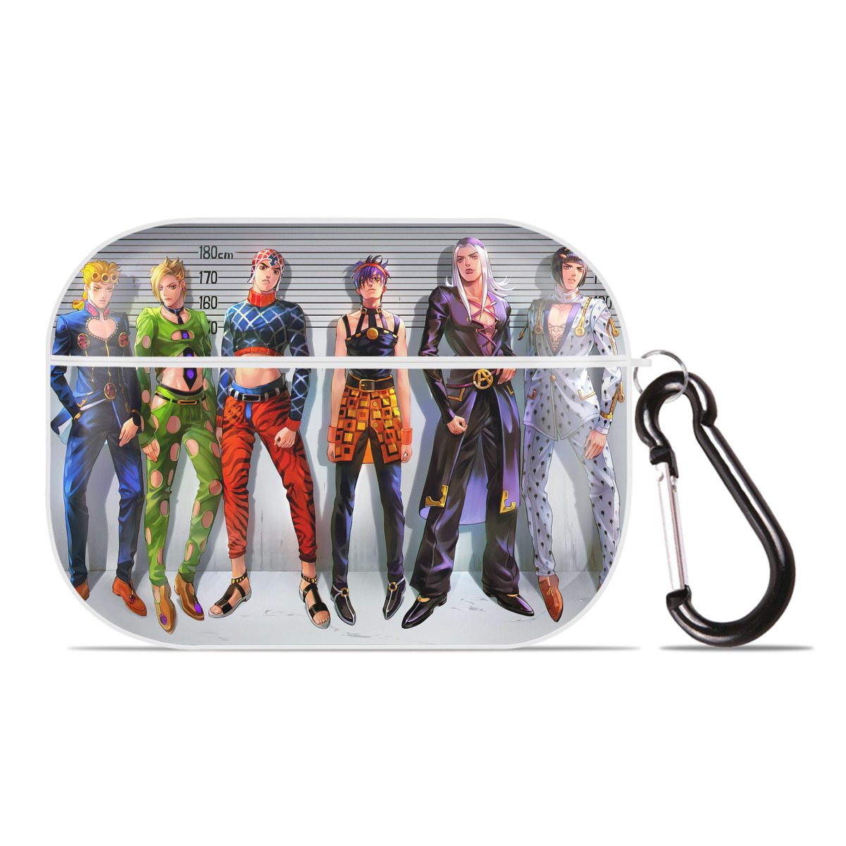 （画像用） ジョジョの奇妙な冒険 JoJo's Bizarre Adventure 【AirPods Pro用】ハードシェル保護ケース 耐衝撃・防指紋・カラビナ付き商品仕様