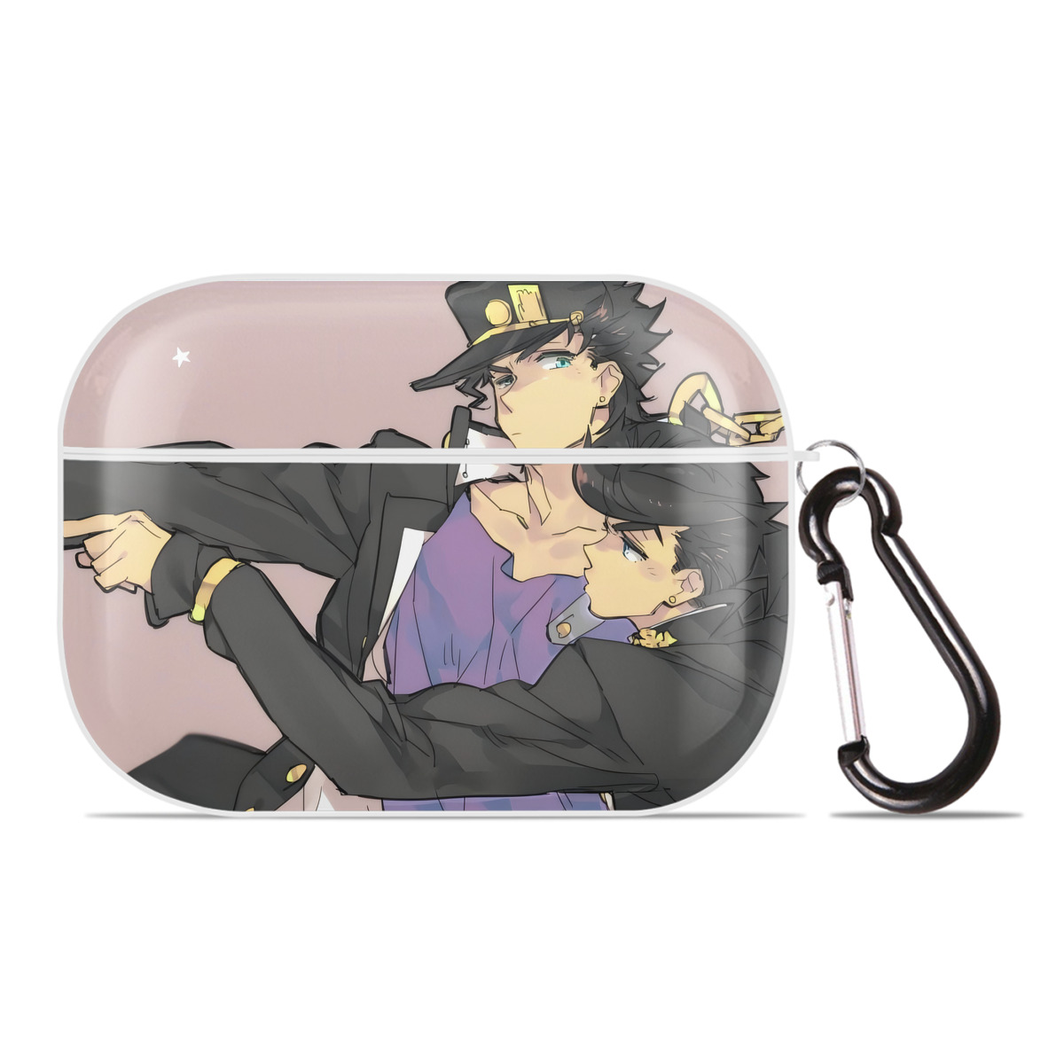 （画像用） ジョジョの奇妙な冒険 JoJo's Bizarre Adventure 【AirPods Pro用】ハードシェル保護ケース 耐衝撃・防指紋・カラビナ付き商品仕様