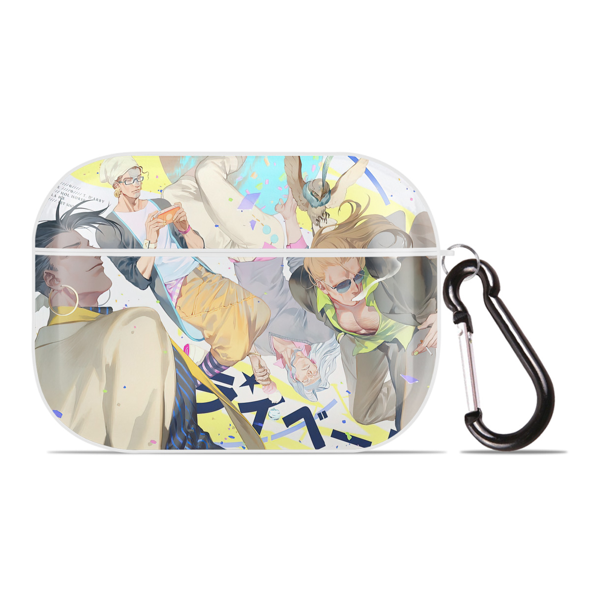 （画像用） ジョジョの奇妙な冒険 JoJo's Bizarre Adventure 【AirPods Pro用】ハードシェル保護ケース 耐衝撃・防指紋・カラビナ付き商品仕様