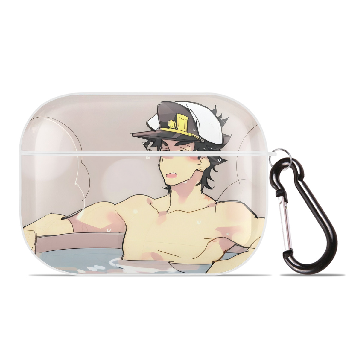 （画像用） ジョジョの奇妙な冒険 JoJo's Bizarre Adventure 【AirPods Pro用】ハードシェル保護ケース 耐衝撃・防指紋・カラビナ付き商品仕様