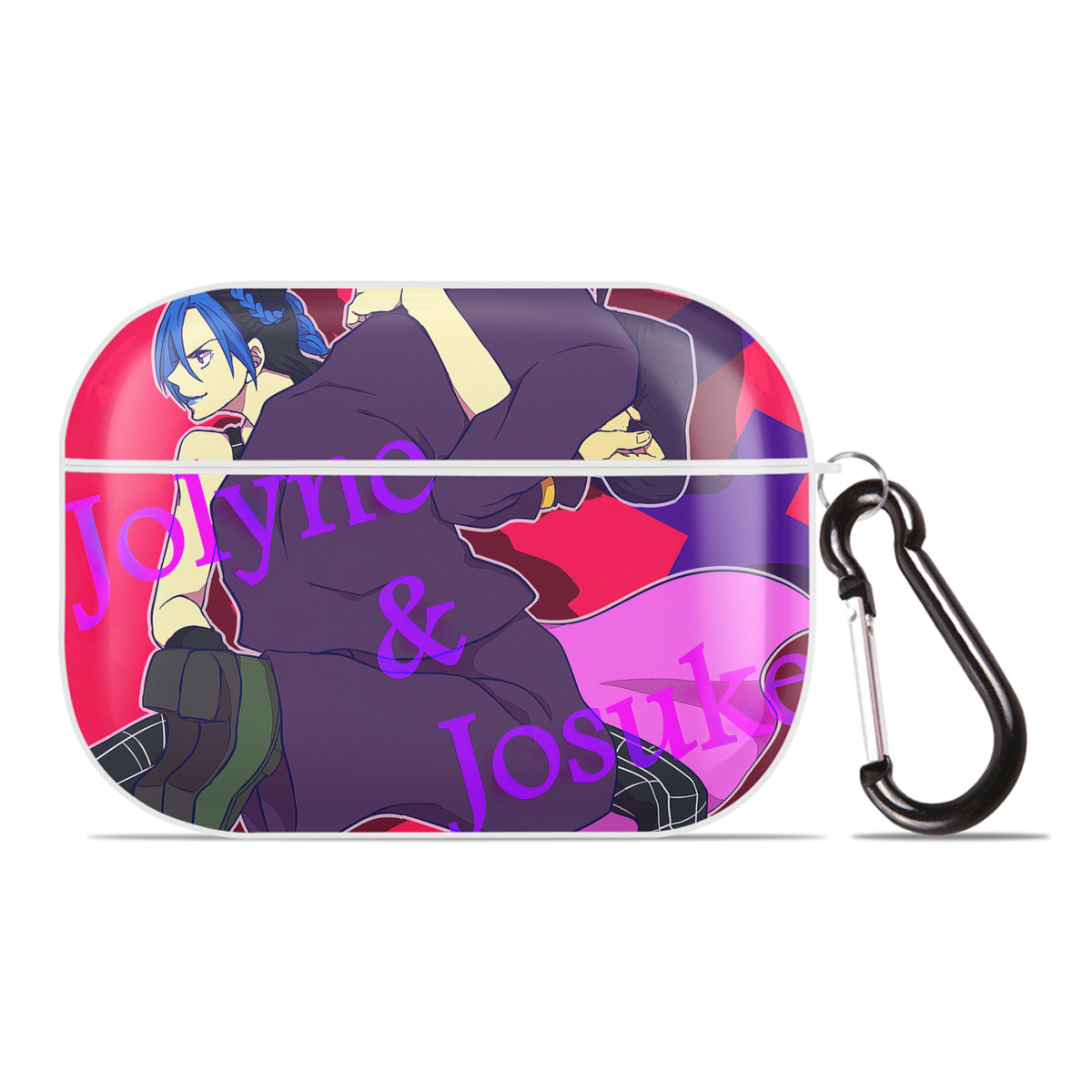 （画像用） ジョジョの奇妙な冒険 JoJo's Bizarre Adventure 【AirPods Pro用】ハードシェル保護ケース 耐衝撃・防指紋・カラビナ付き商品仕様