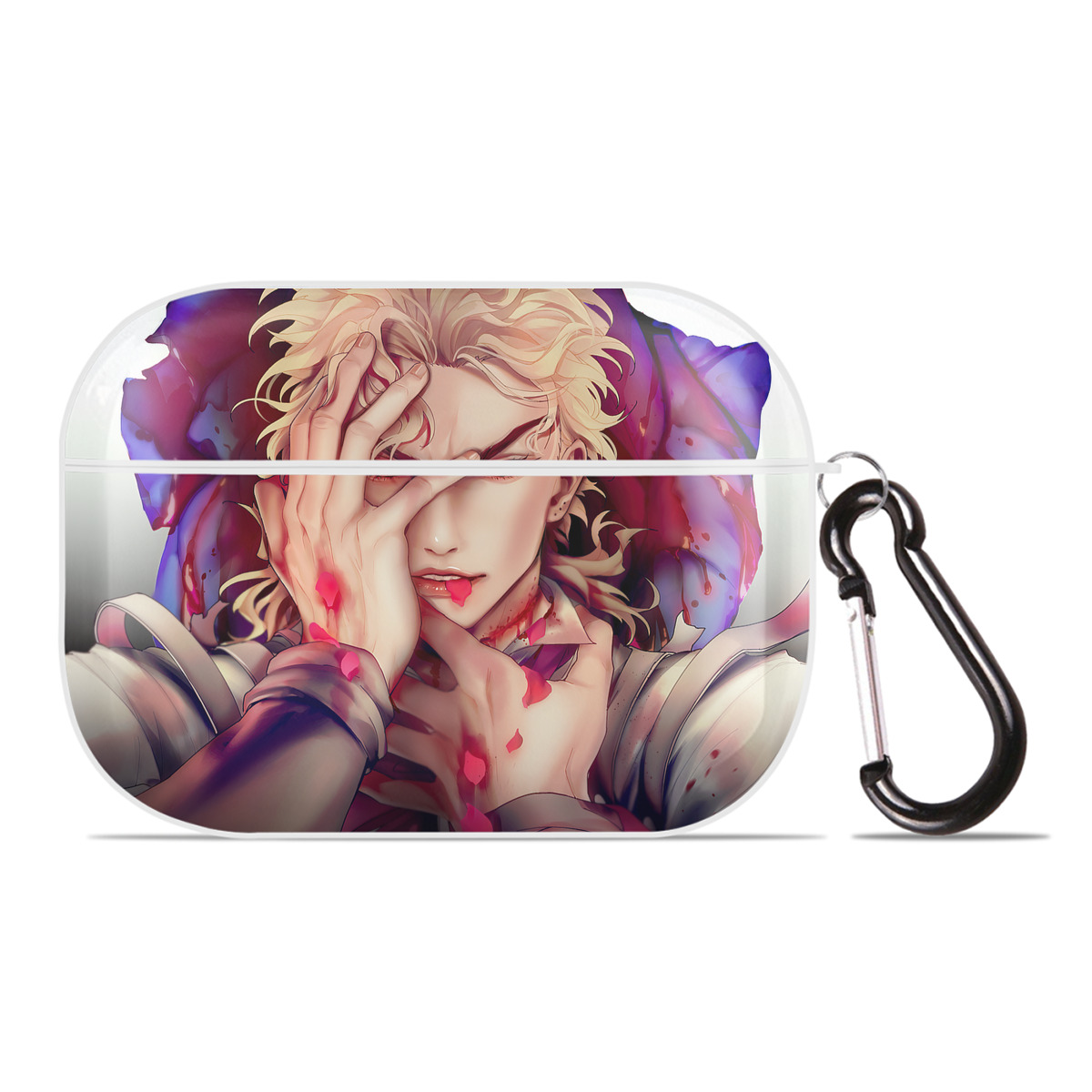 （画像用） ジョジョの奇妙な冒険 JoJo's Bizarre Adventure 【AirPods Pro用】ハードシェル保護ケース 耐衝撃・防指紋・カラビナ付き商品仕様