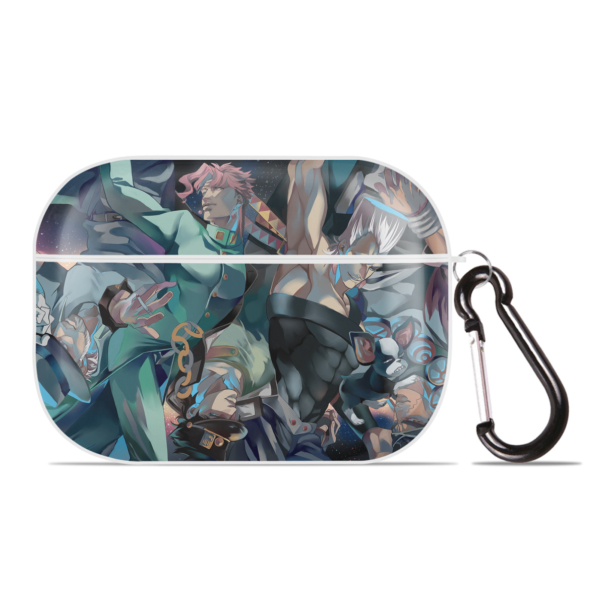 （画像用） ジョジョの奇妙な冒険 JoJo's Bizarre Adventure 【AirPods Pro用】ハードシェル保護ケース 耐衝撃・防指紋・カラビナ付き商品仕様