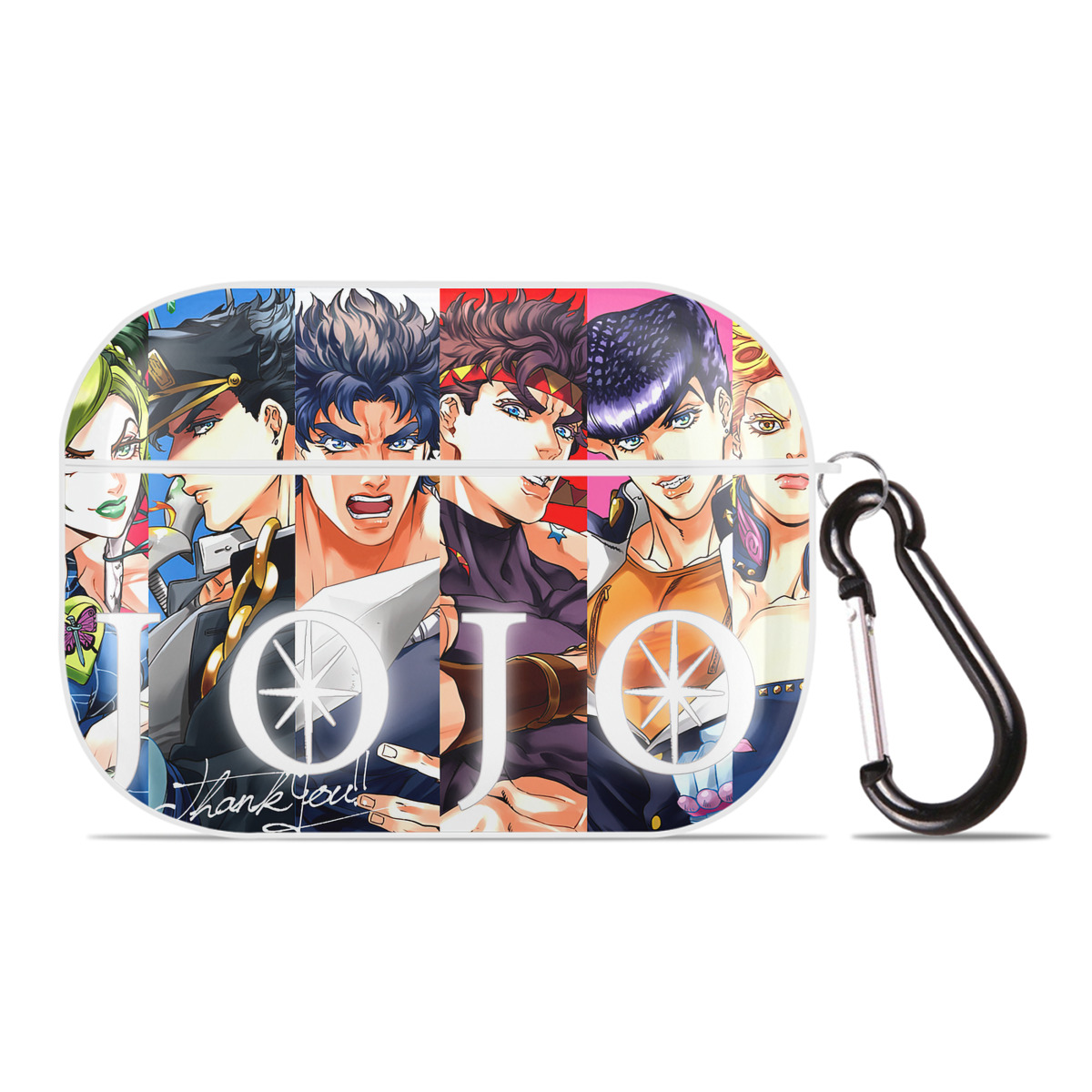 （画像用） ジョジョの奇妙な冒険 JoJo's Bizarre Adventure 【AirPods Pro用】ハードシェル保護ケース 耐衝撃・防指紋・カラビナ付き商品仕様
