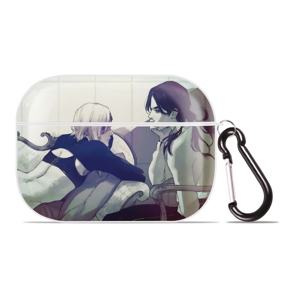 （画像用） ジョジョの奇妙な冒険 JoJo's Bizarre Adventure 【AirPods Pro用】ハードシェル保護ケース 耐衝撃・防指紋・カラビナ付き商品仕様