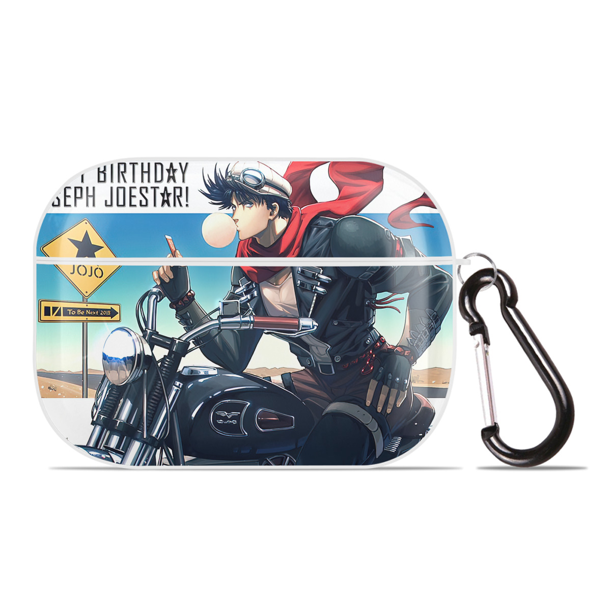 （画像用） ジョジョの奇妙な冒険 JoJo's Bizarre Adventure 【AirPods Pro用】ハードシェル保護ケース 耐衝撃・防指紋・カラビナ付き商品仕様