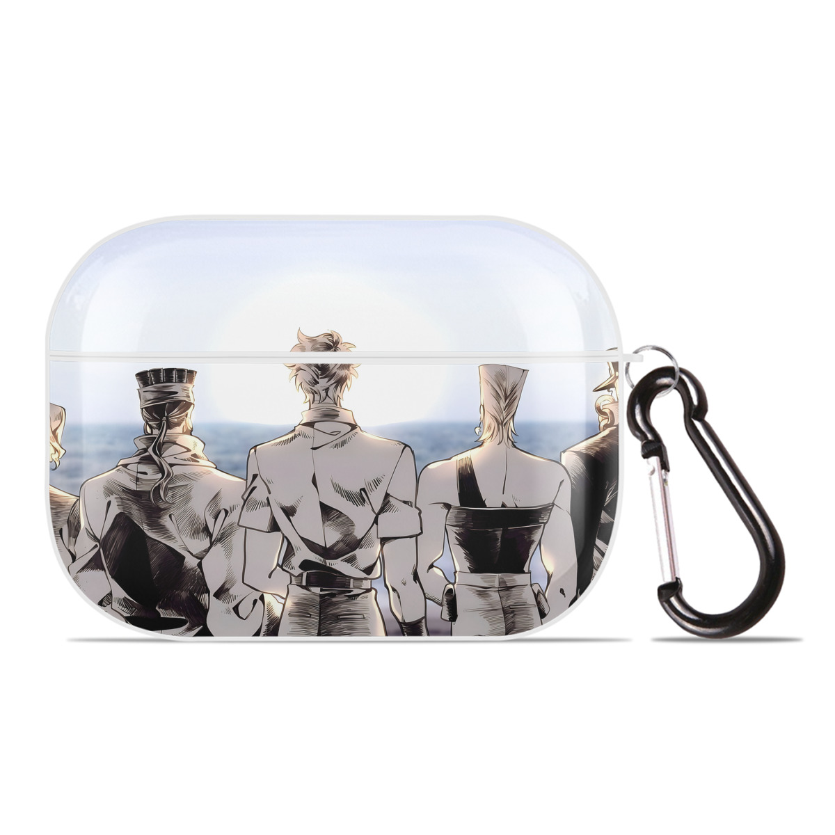 （画像用） ジョジョの奇妙な冒険 JoJo's Bizarre Adventure 【AirPods Pro用】ハードシェル保護ケース 耐衝撃・防指紋・カラビナ付き商品仕様