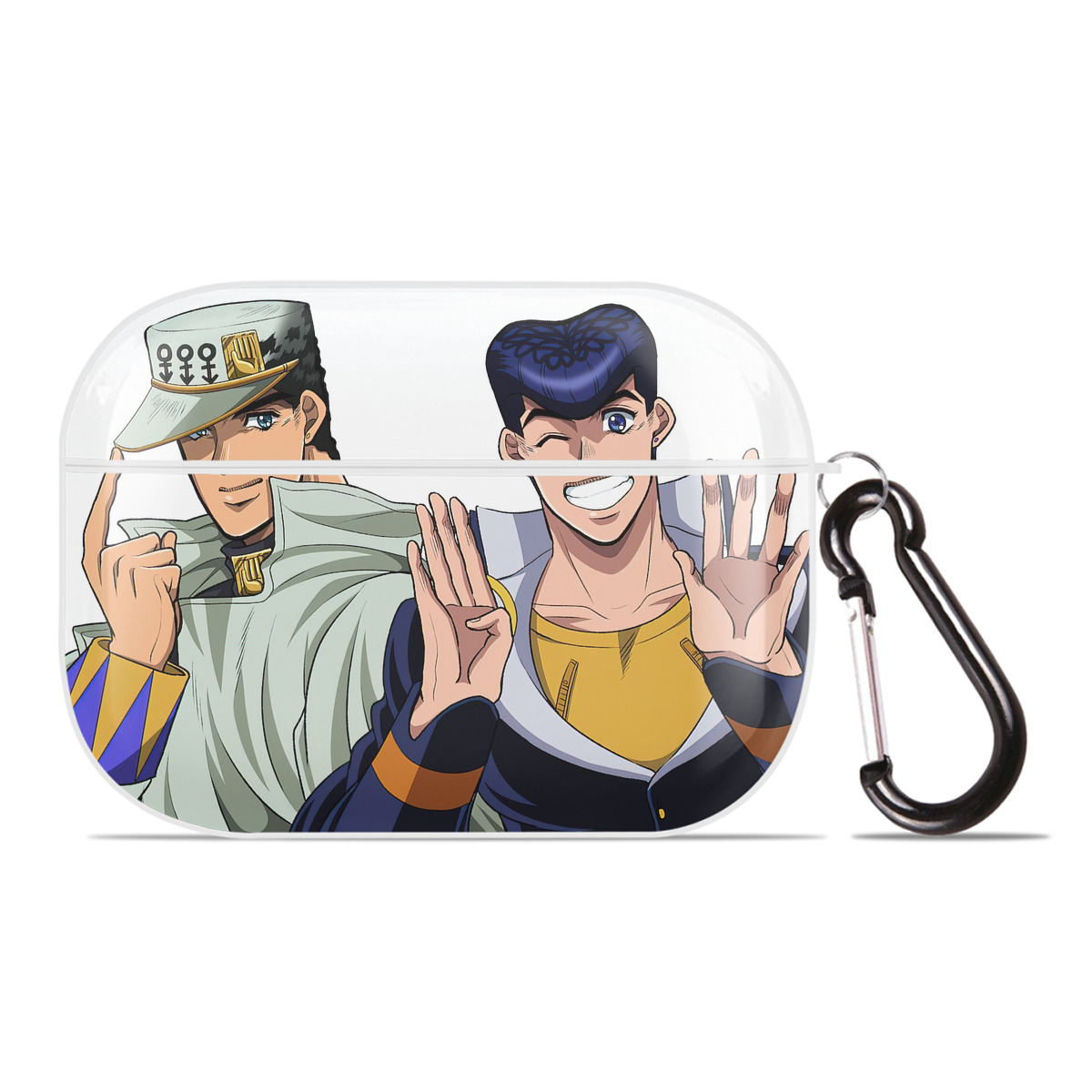 （画像用） ジョジョの奇妙な冒険 JoJo's Bizarre Adventure 【AirPods Pro用】ハードシェル保護ケース 耐衝撃・防指紋・カラビナ付き商品仕様