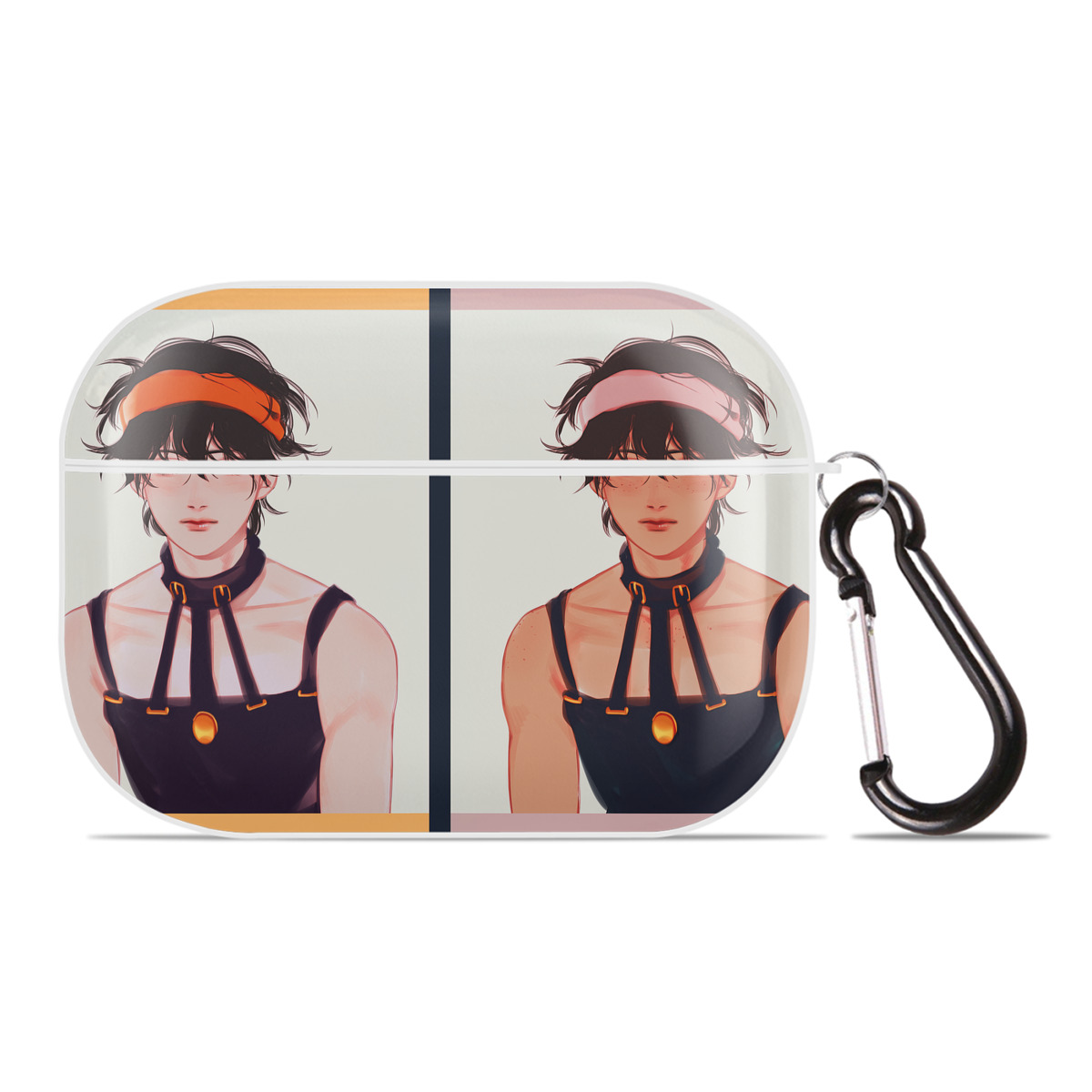 （画像用） ジョジョの奇妙な冒険 JoJo's Bizarre Adventure 【AirPods Pro用】ハードシェル保護ケース 耐衝撃・防指紋・カラビナ付き商品仕様