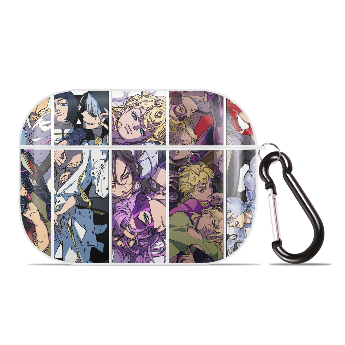 （画像用） ジョジョの奇妙な冒険 JoJo's Bizarre Adventure 【AirPods Pro用】ハードシェル保護ケース 耐衝撃・防指紋・カラビナ付き商品仕様