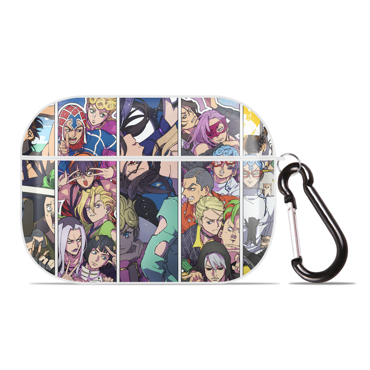 （画像用） ジョジョの奇妙な冒険 JoJo's Bizarre Adventure 【AirPods Pro用】ハードシェル保護ケース 耐衝撃・防指紋・カラビナ付き商品仕様